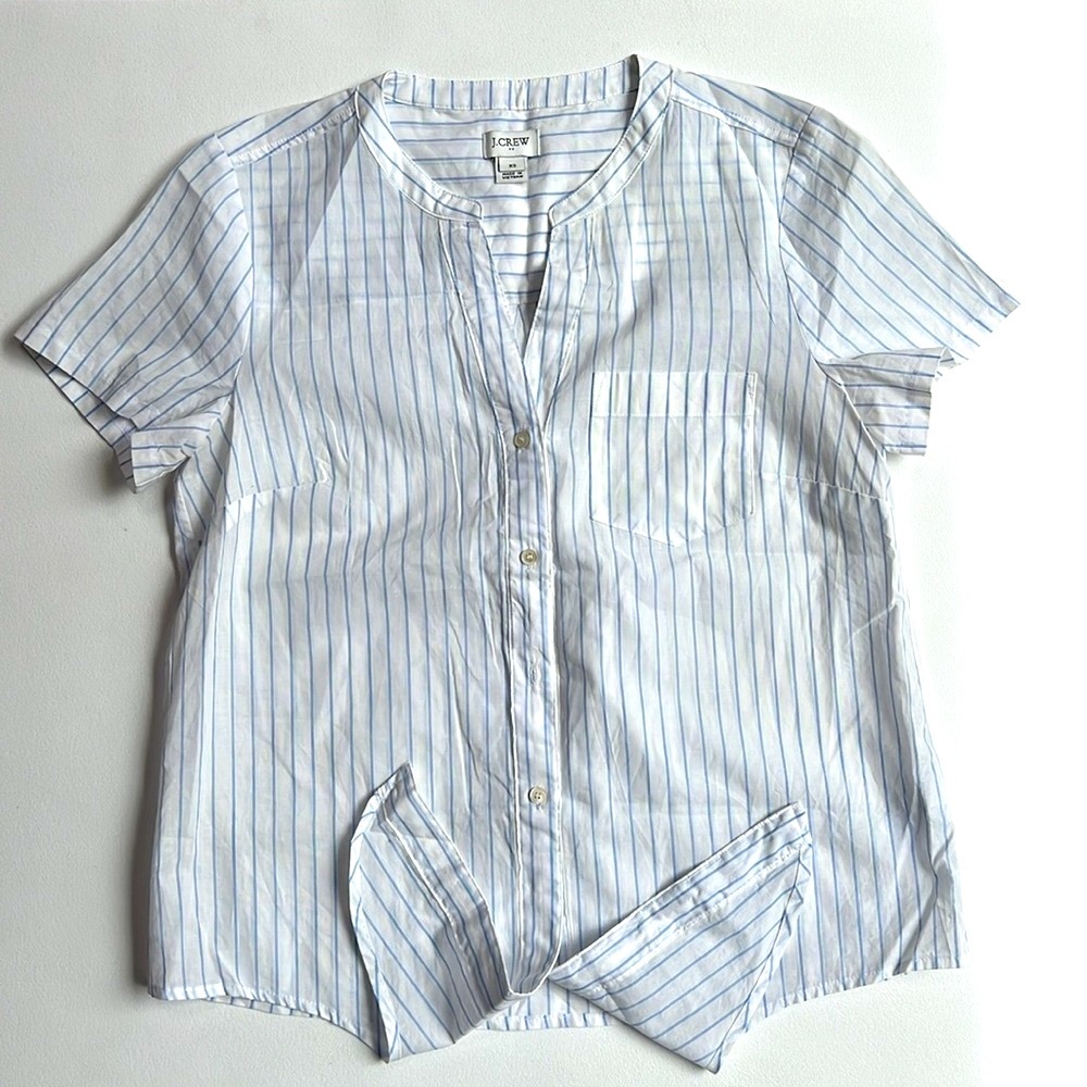 J Crew short sleeve casual cotton office everyday lightweight shirt